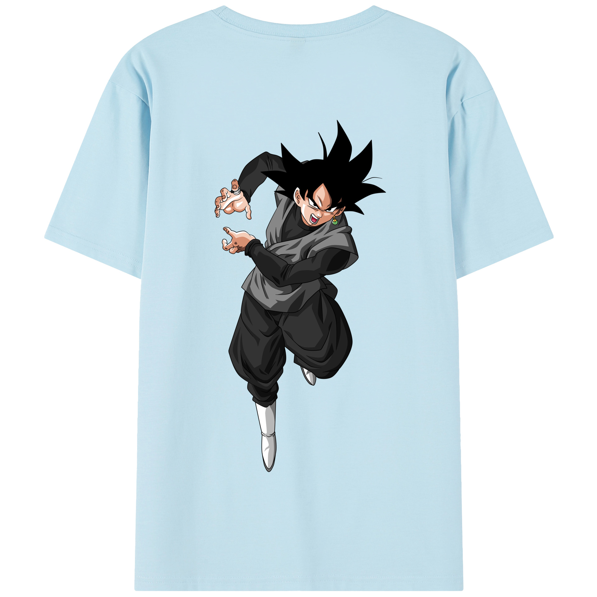 （画像用） ドラゴンボール ベジータ四世（Bejīta Yonsei）DRAGON BALL Vegeta IV 綿100％半袖Tシャツ（背面プリント）